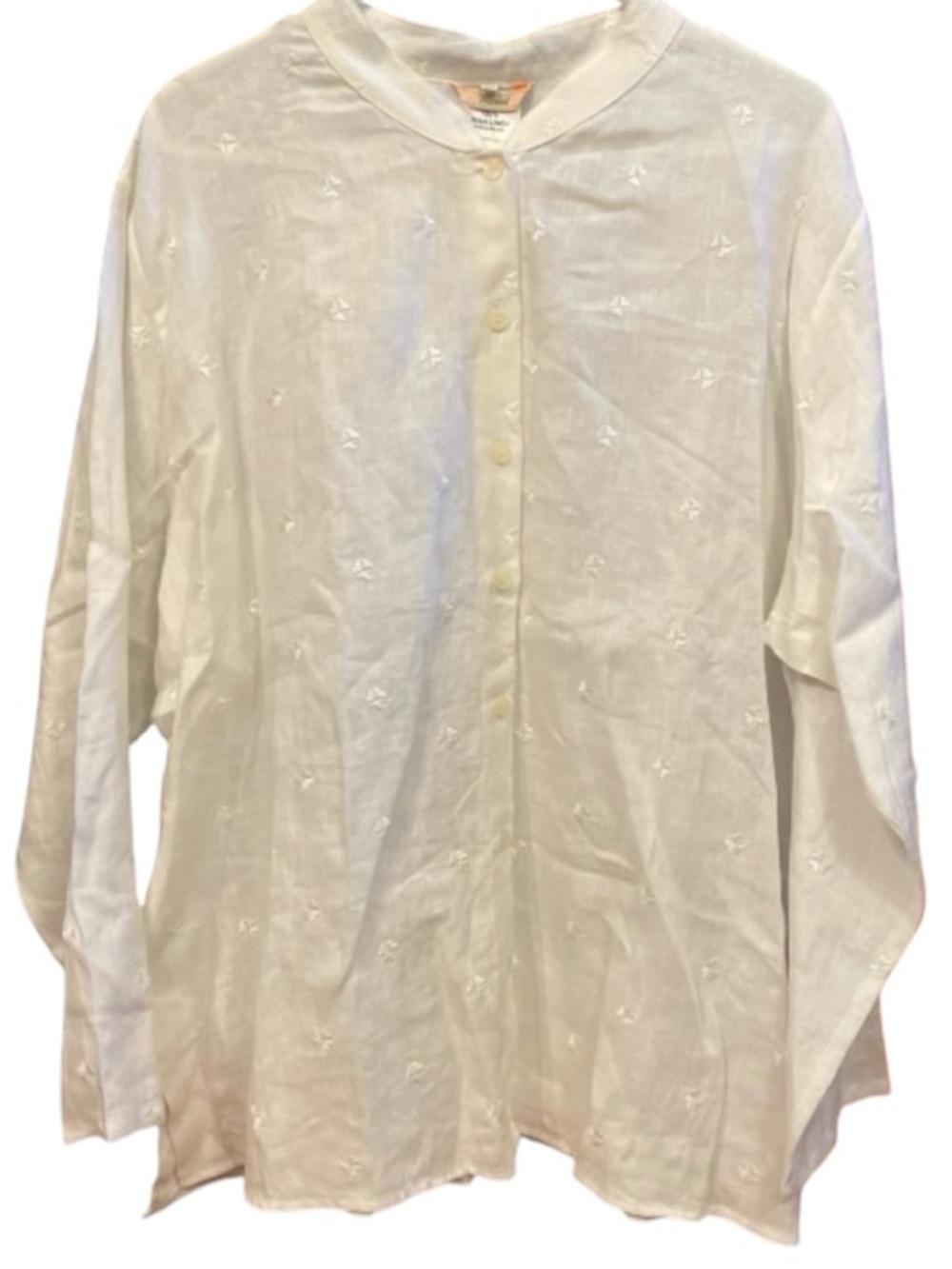 New Irish Linen Top, 2X